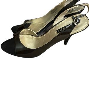 Nine West Brown Patent Heels